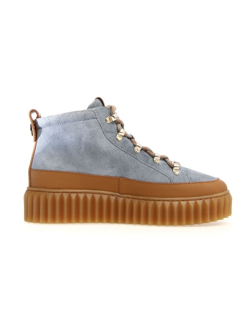 Helia Gummed Calf Suede Cognac Grey 3D34 F23