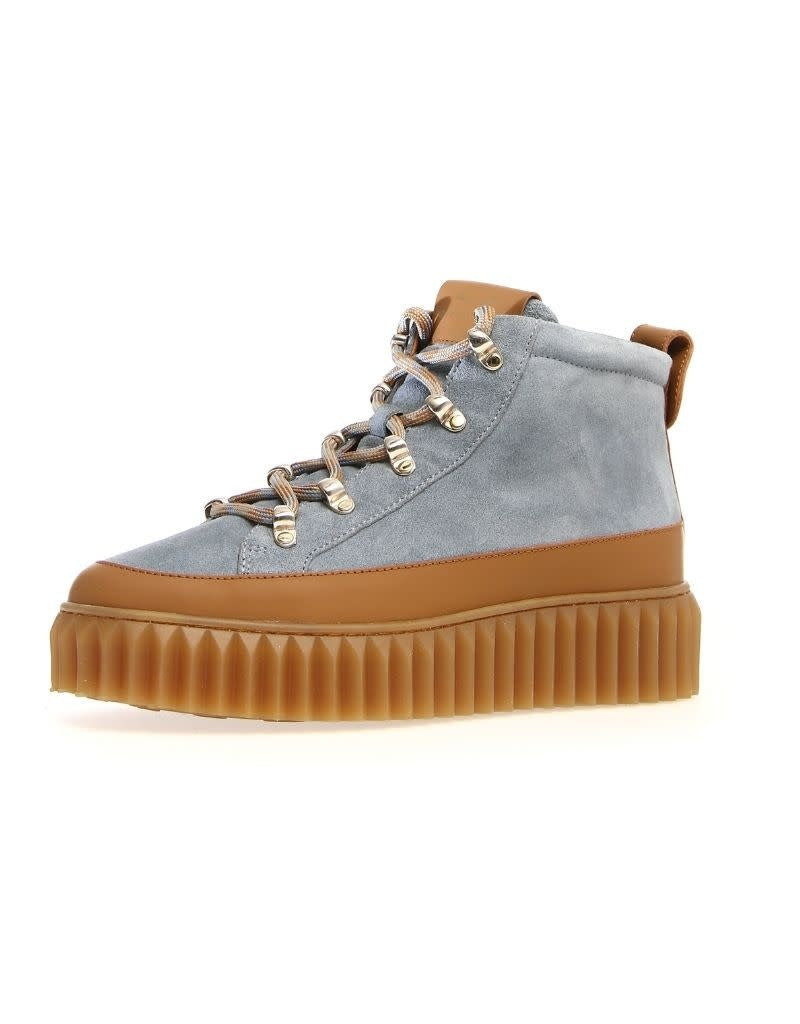 Helia Gummed Calf Suede Cognac Grey 3D34 F23