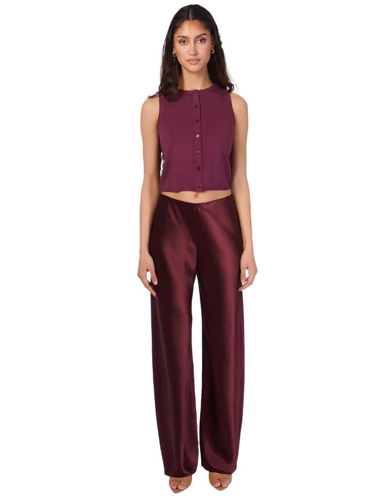 Bristol Mid Rise Pant Blackberry