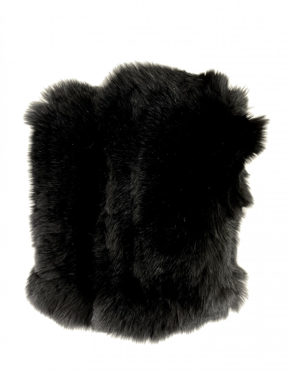 Linda Richards Black Fur Hand Warmers