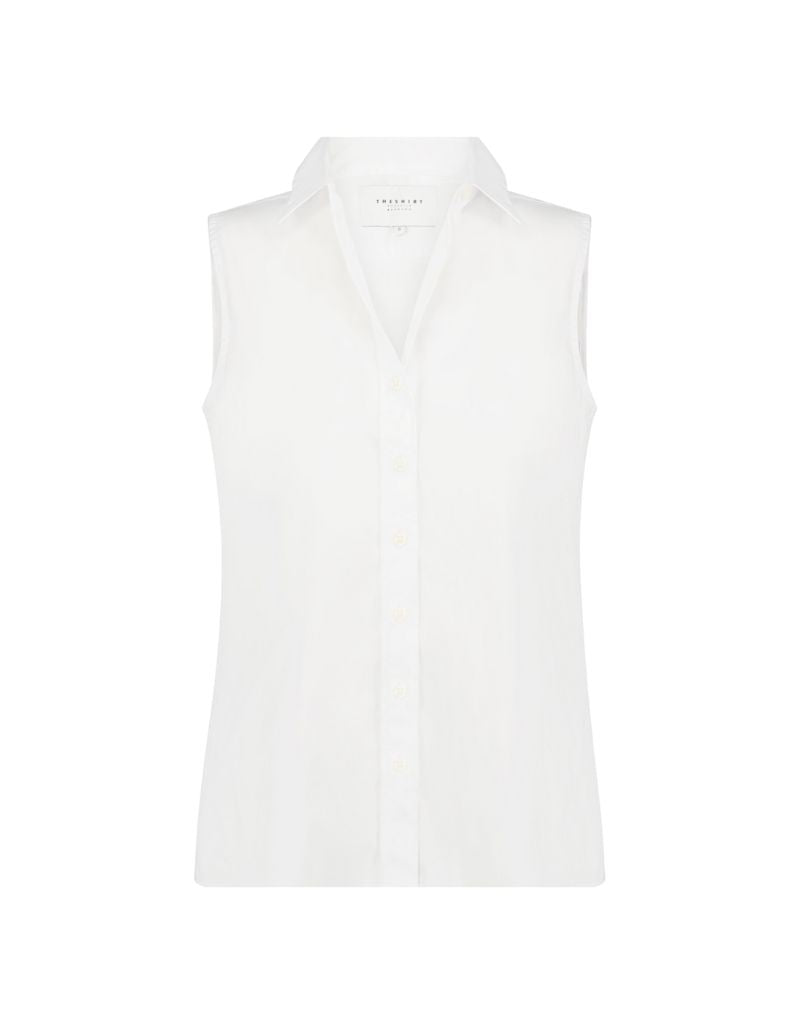 The Sleeveless Shirt White