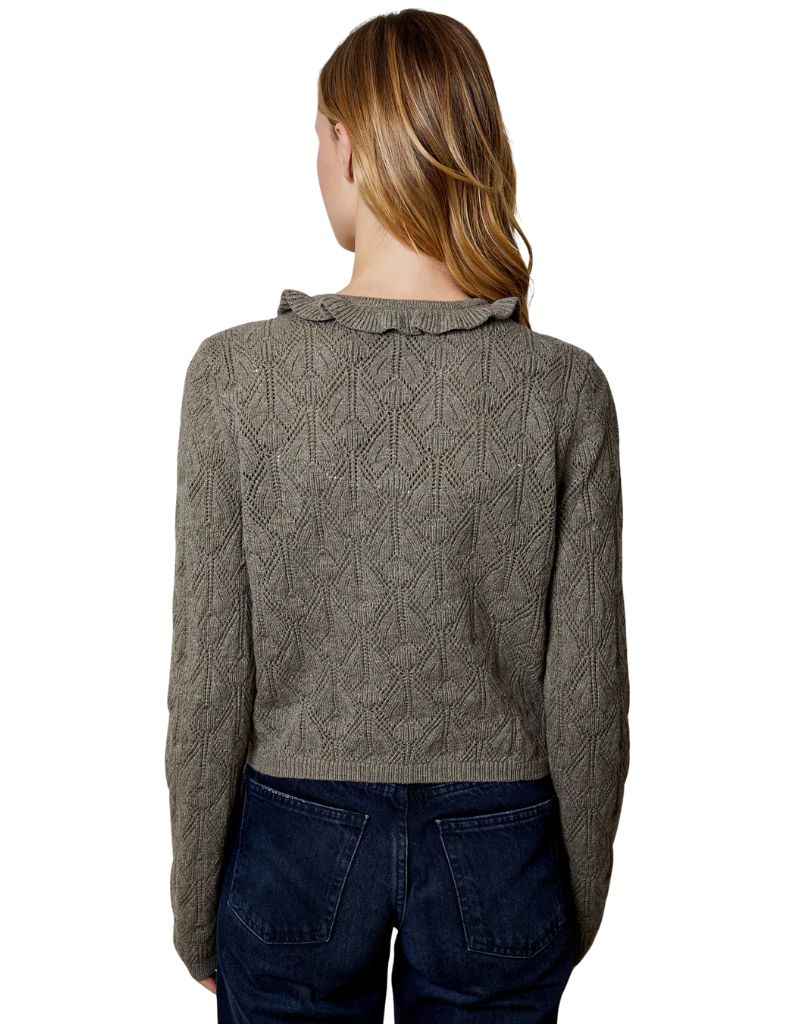 Elenor Cardigan Dried Basil