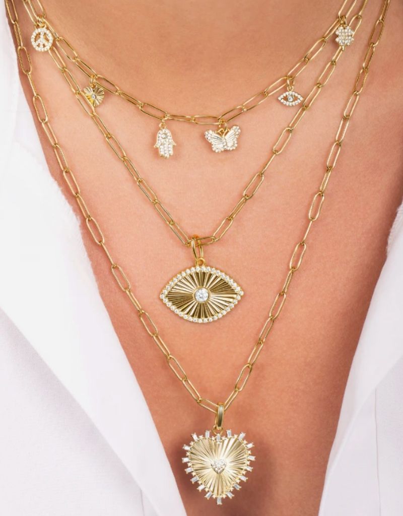 The Paperclip Chain Gold 16"