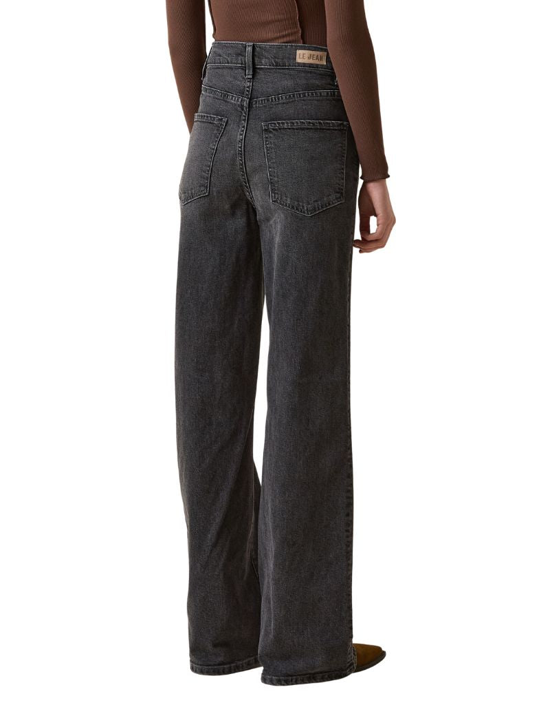 Cinched Waist Slim Wide Leg High Rise Shadow