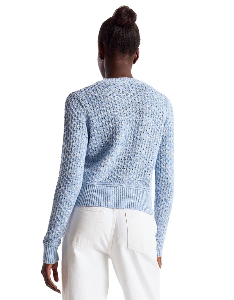 Wispr Cable Twist Yarn Crew Skyline