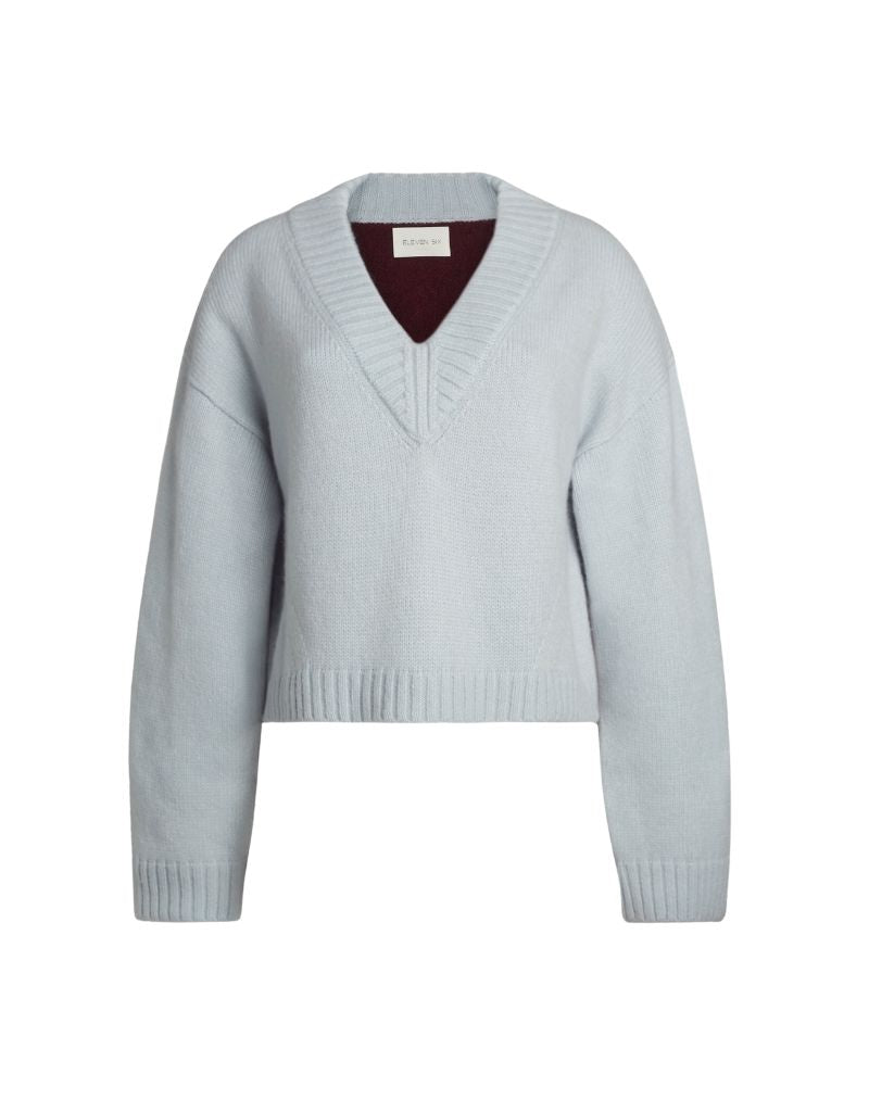 Lora Sweater Powder Blue Merlot