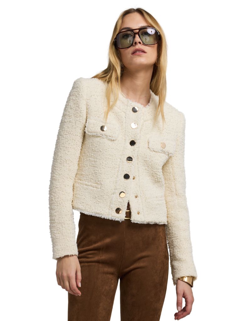 Kennedi Tweed Jacket Cream