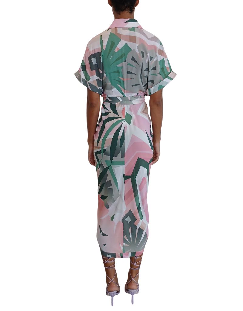 Miko Dress Geo Tropical S26