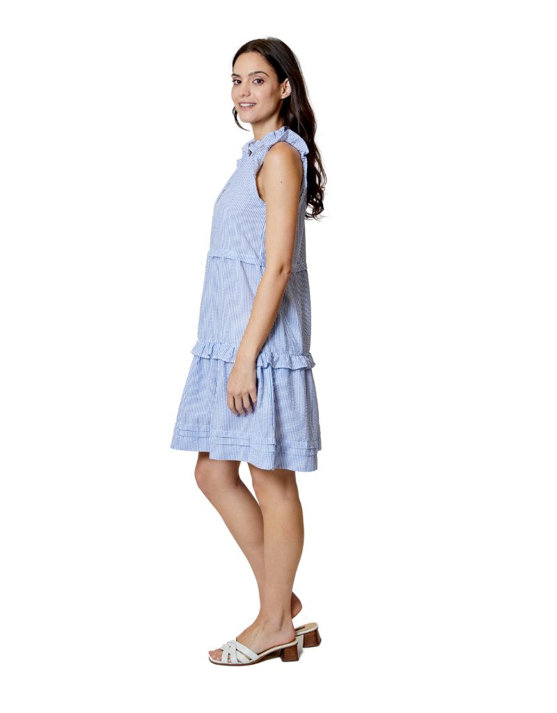 Sleeveless Dress Navy Combo