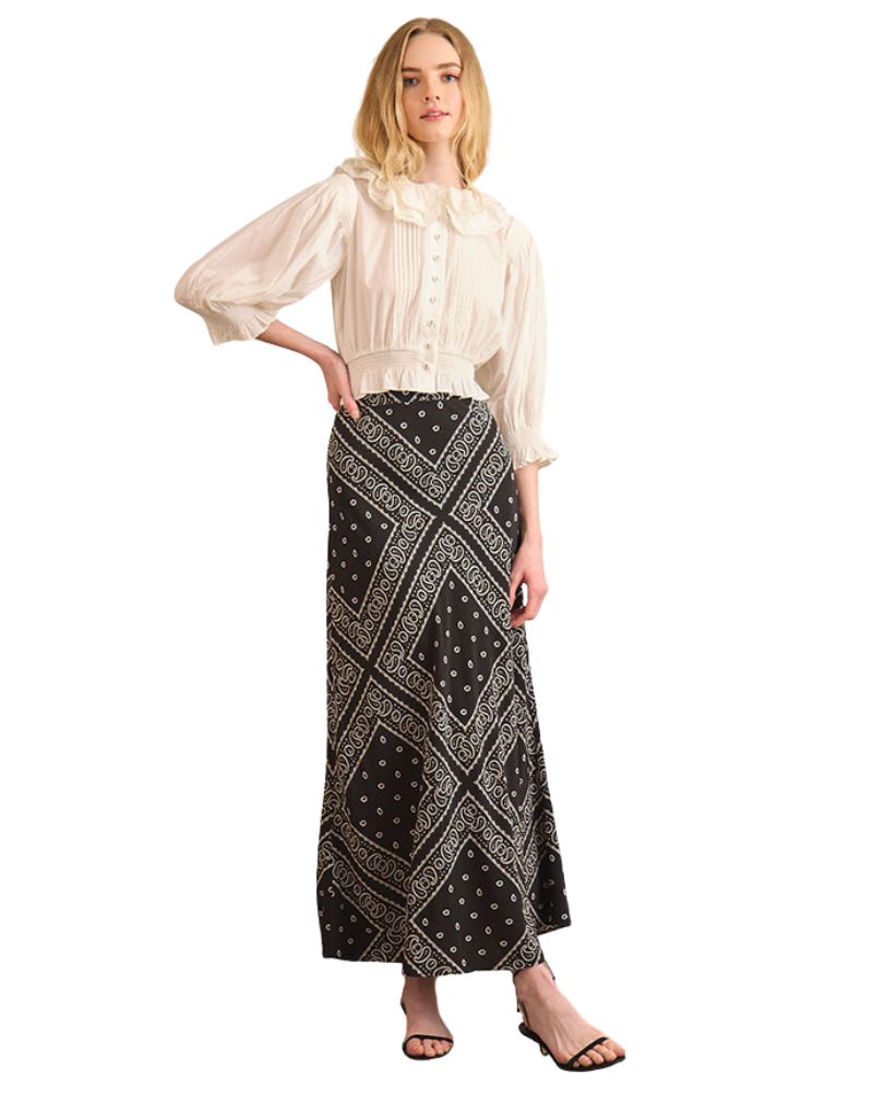 Suki Skirt Aces Wild Black