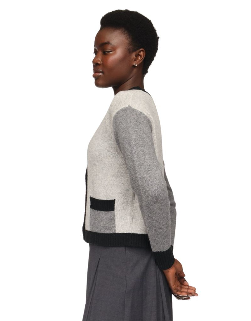 Enchantress Cardi Super Grey Mid Grey Black F26