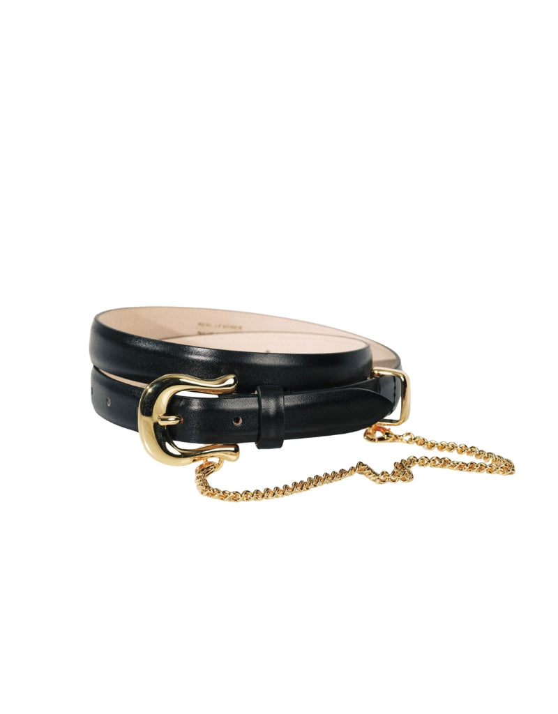The Luzia Gold Belt Black Gold