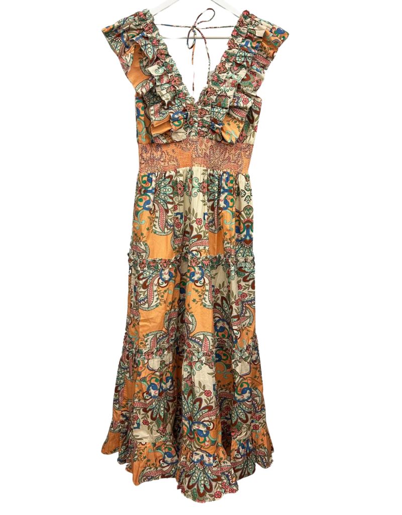 Azalea Dress Muskmelon Multi