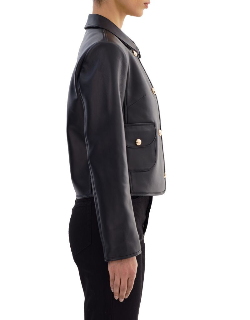Francesca Leather Jacket Black