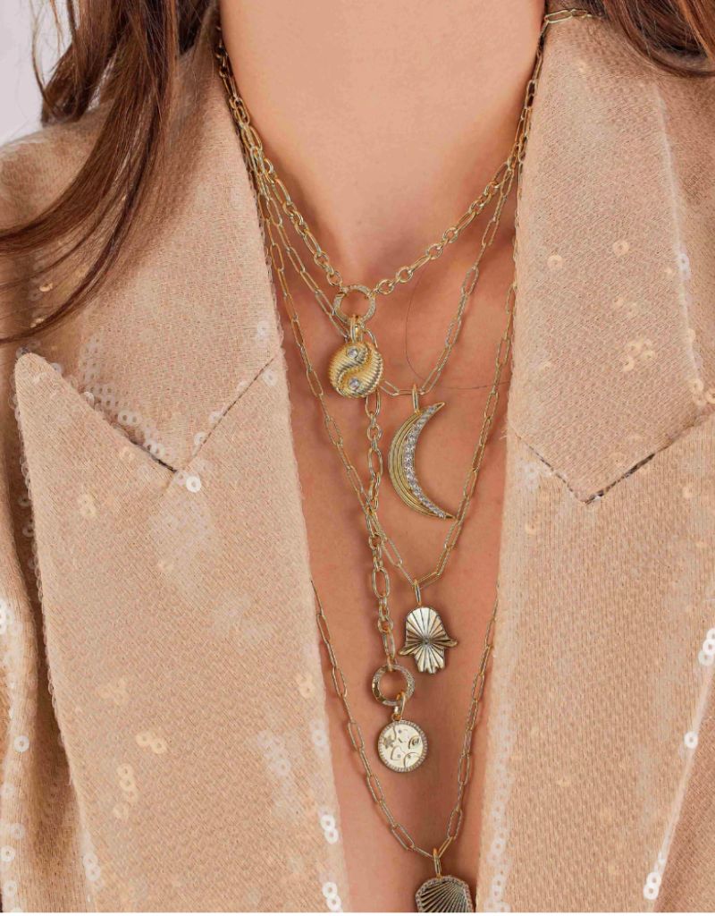 Mini Lucky Amulet Disk Charm