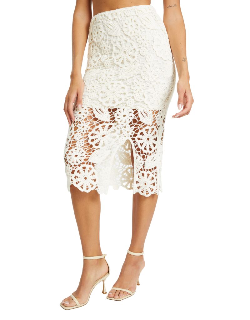 Daya Ivory Lace Skirt
