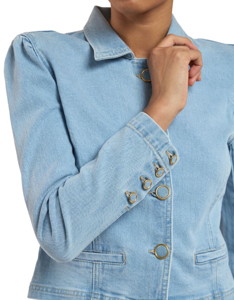 Lombardi Denim Blazer Sky Blue