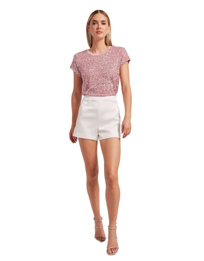 Kai Sequin Top Light Pink