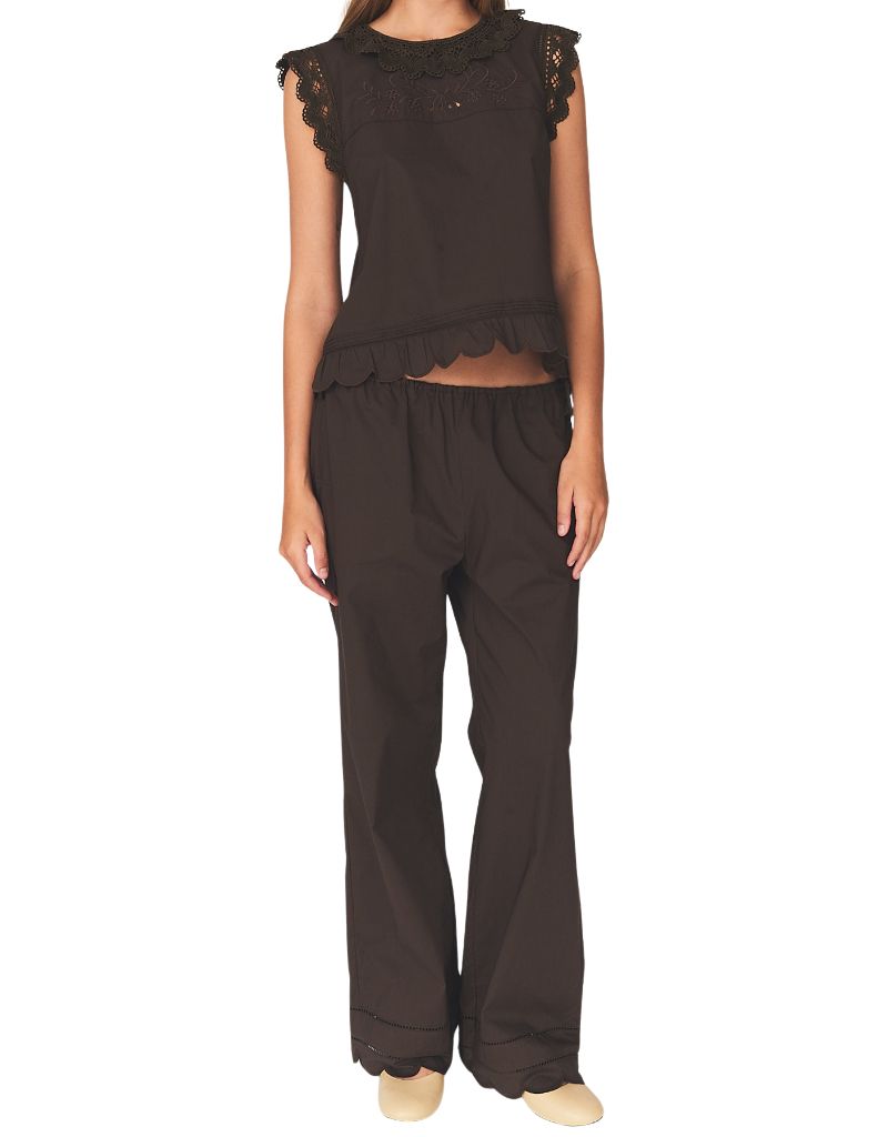 Kirsten Cloth Top Chocolate