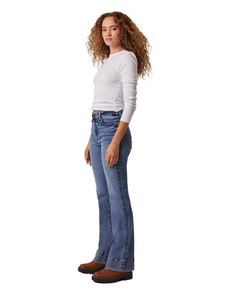 Grant High Rise Flare Medium Seymour Wash