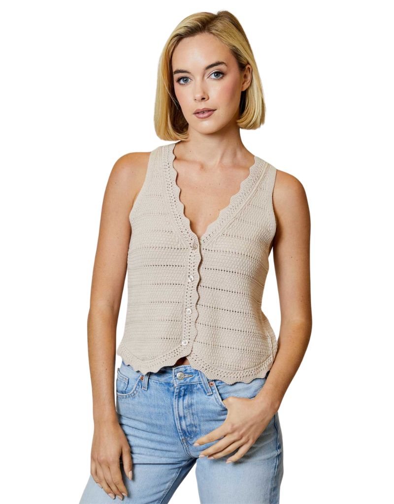 Vest Sweater Twine