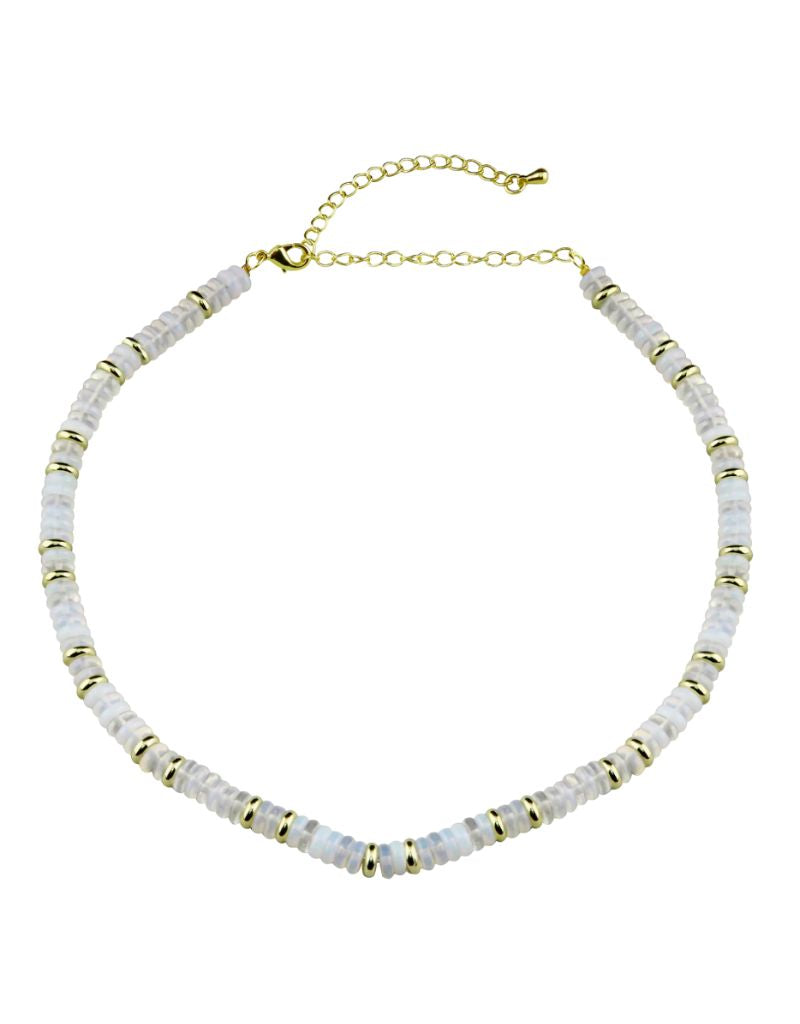 Color Pukka Gold Necklace White
