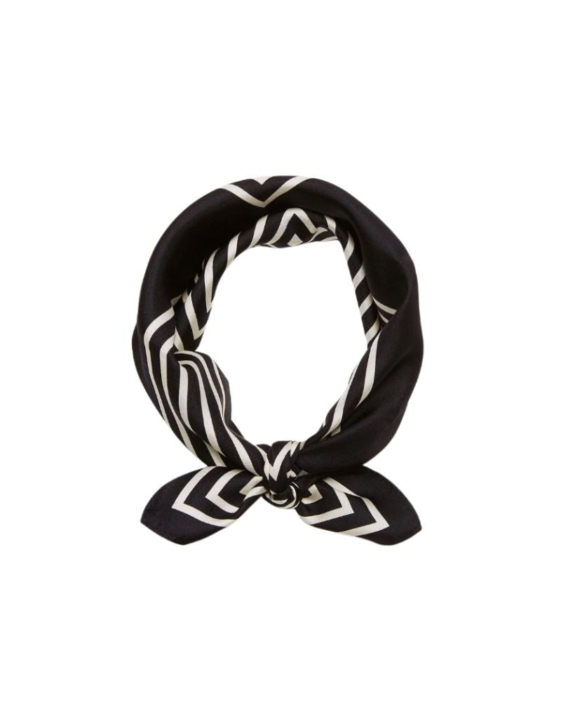 No. 16 Black and Cream Scarf 50cm