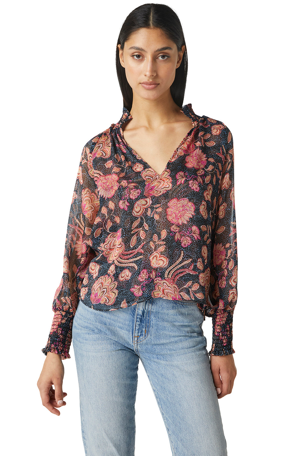 Alexis Top Flora Dot