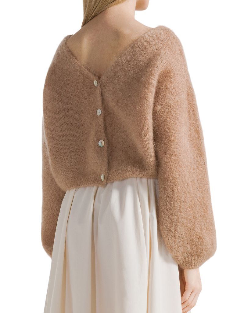 Cornelia Cropped Cardigan Medium Brown