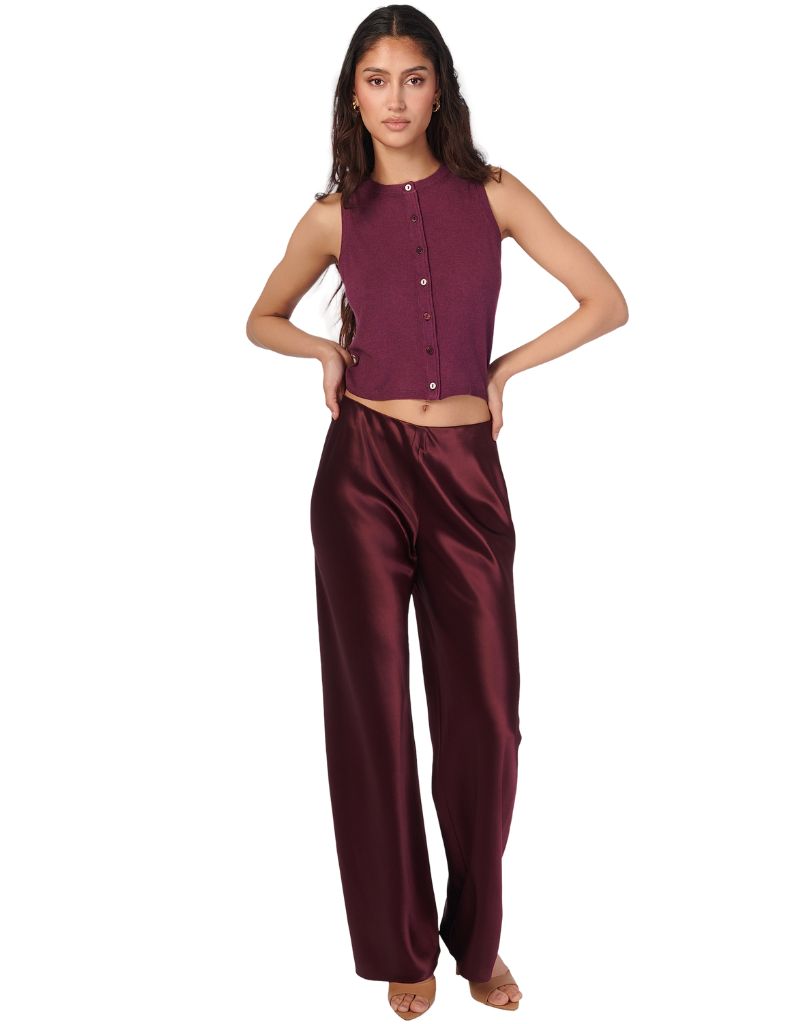Bristol Mid Rise Pant Blackberry