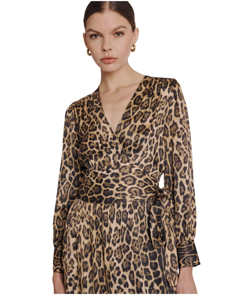 Rita Robe Longue Leopard Print