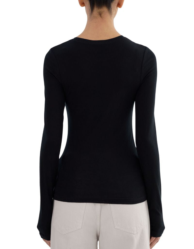 Medora Long Sleeve Top Black