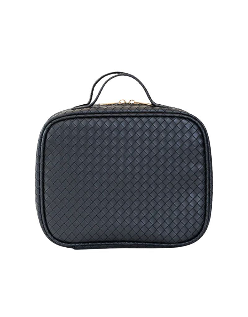 Luxe TRVL2 Cosmetic Toiletry Case Woven Jet