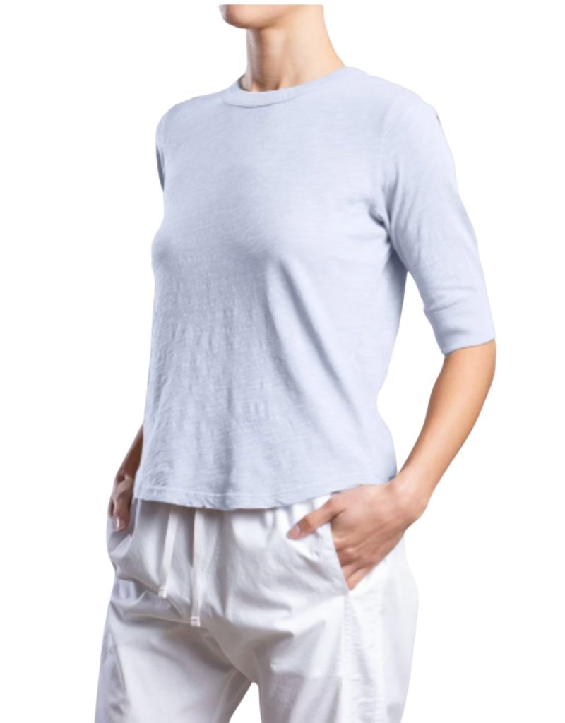 Giada Tee in Supima Slub Sky