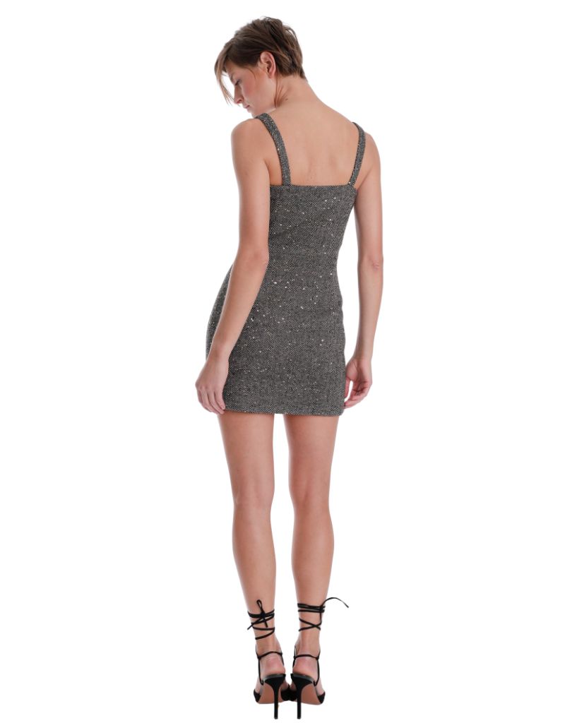 Clara Mini Dress Sequin Tweet