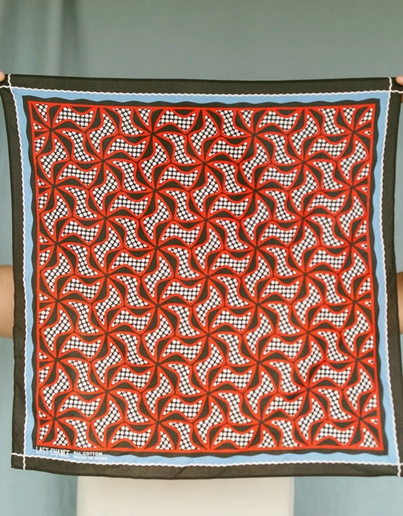 Cotton Pinwheel Bandana Flame