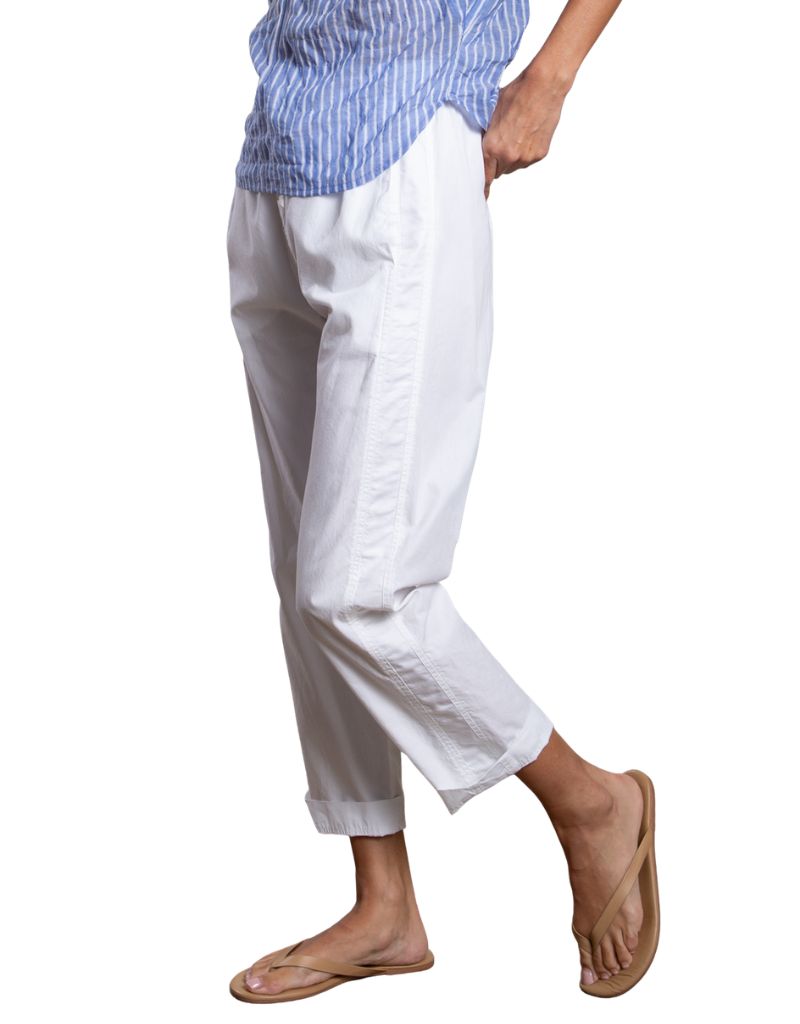 Andy Pant in Paperweight Cotton White