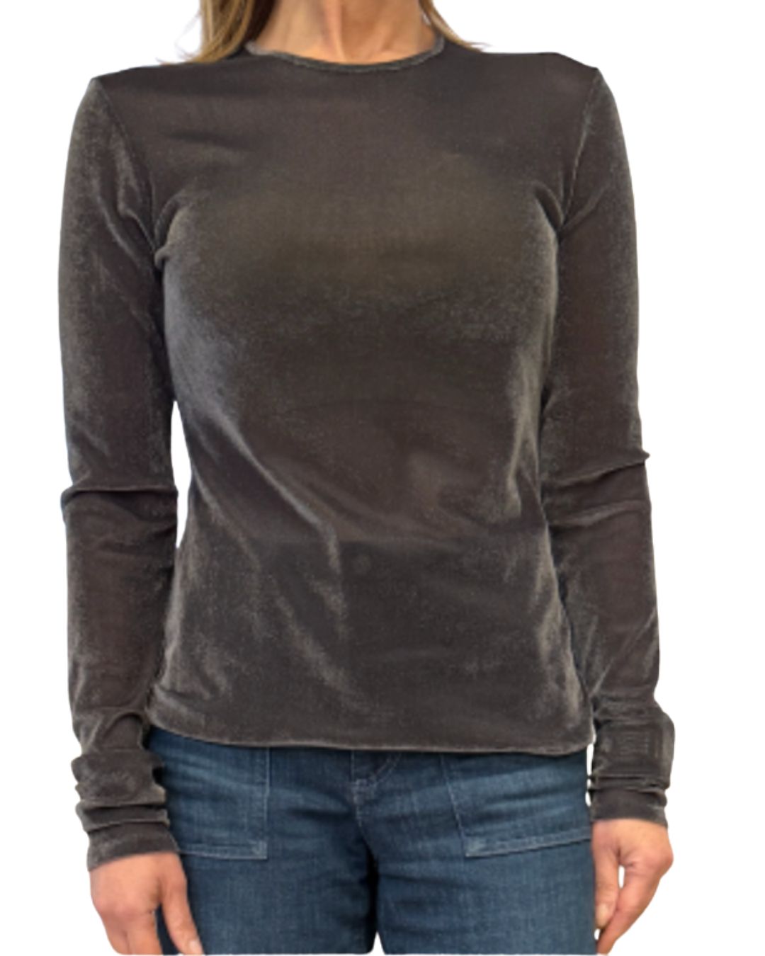 Labano Knitted Blouse Dark Grey
