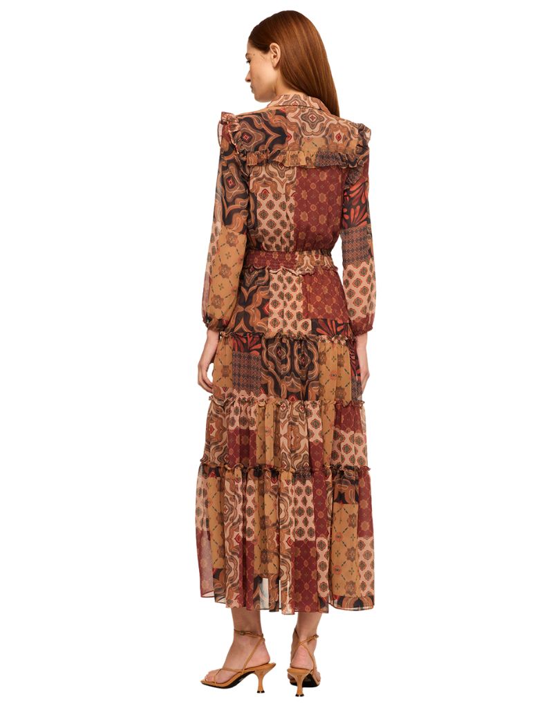 Ahreana Dress Surreal Patchwork