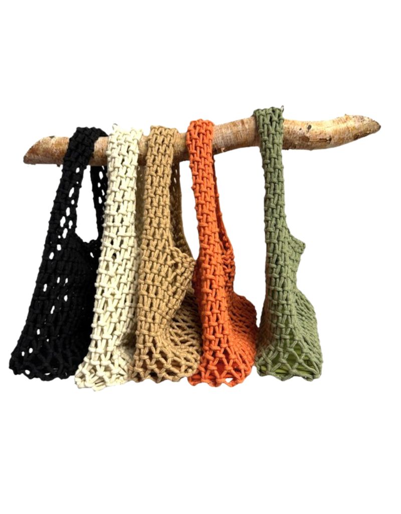 25S-0609 Cotton Woven Rope Mini with Magnet Closure Black