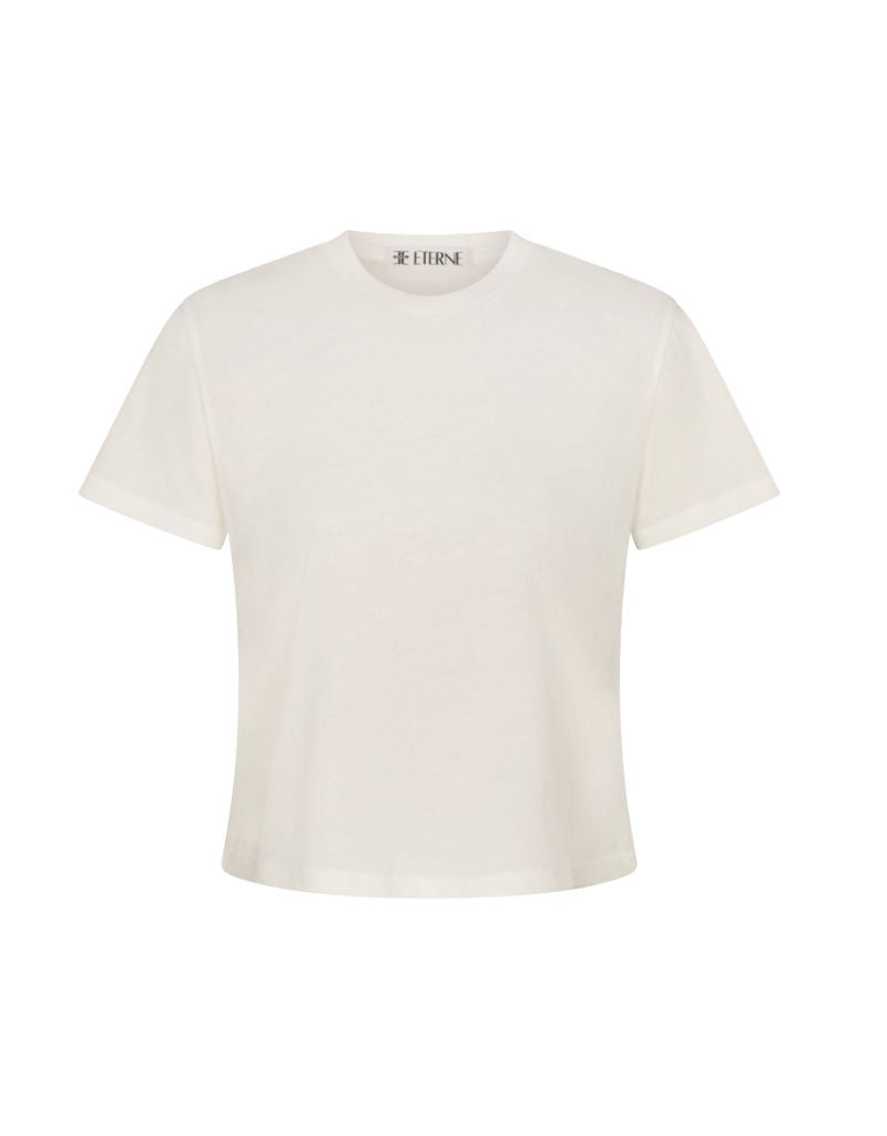 Short Sleeve Boxy Tee CB3029 Ivory