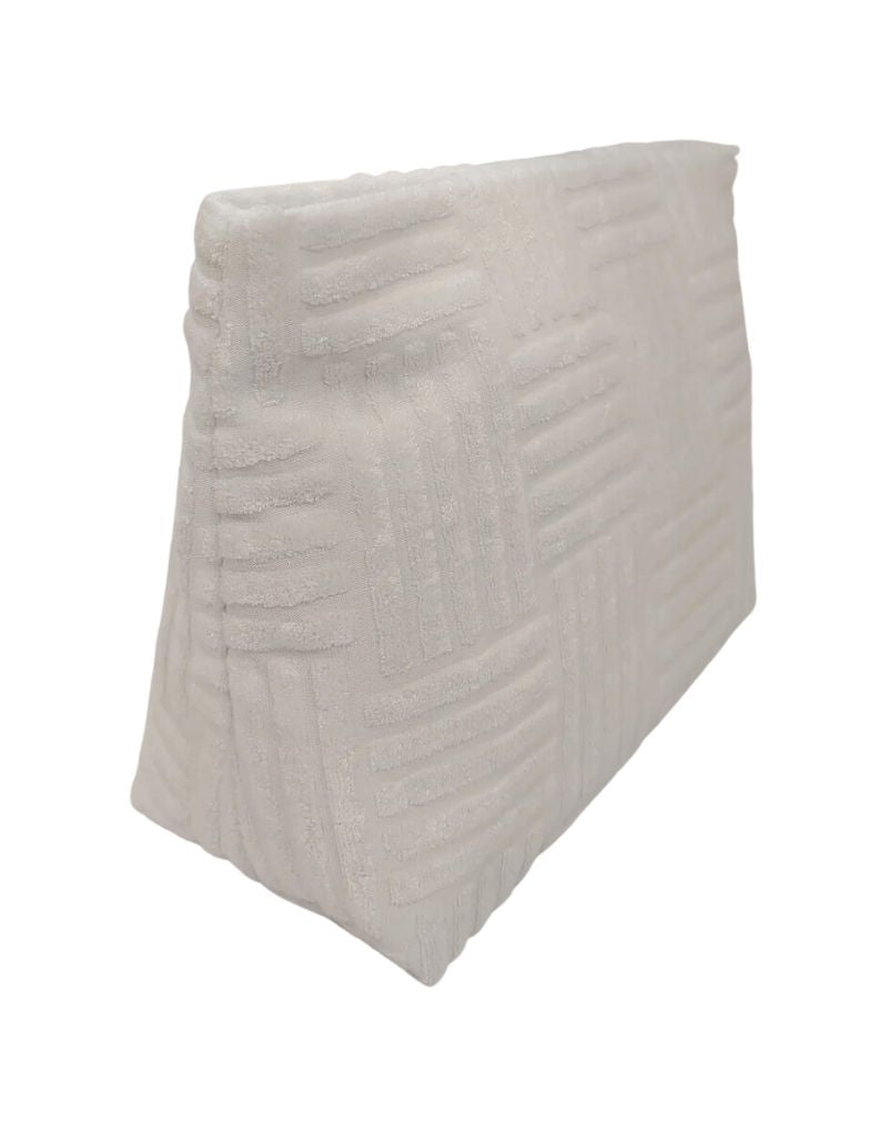 Terry Tile Large Pouch White