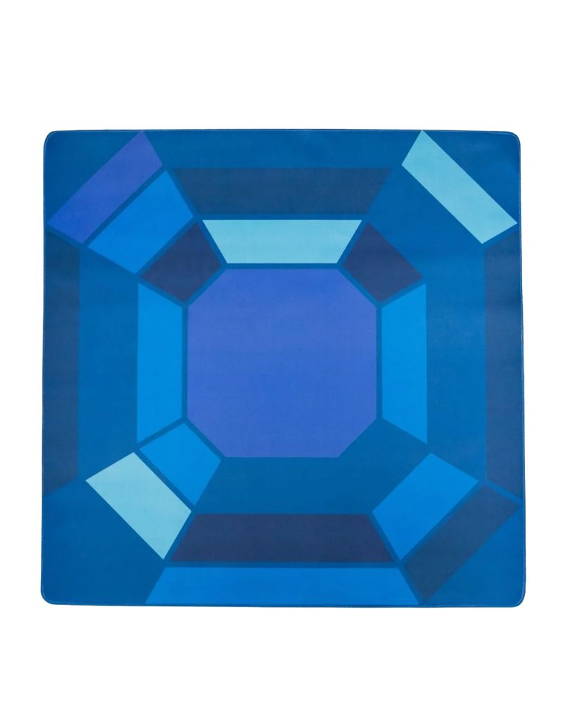 Sapphire Gem Double-Sided Travel Mahjong Mat