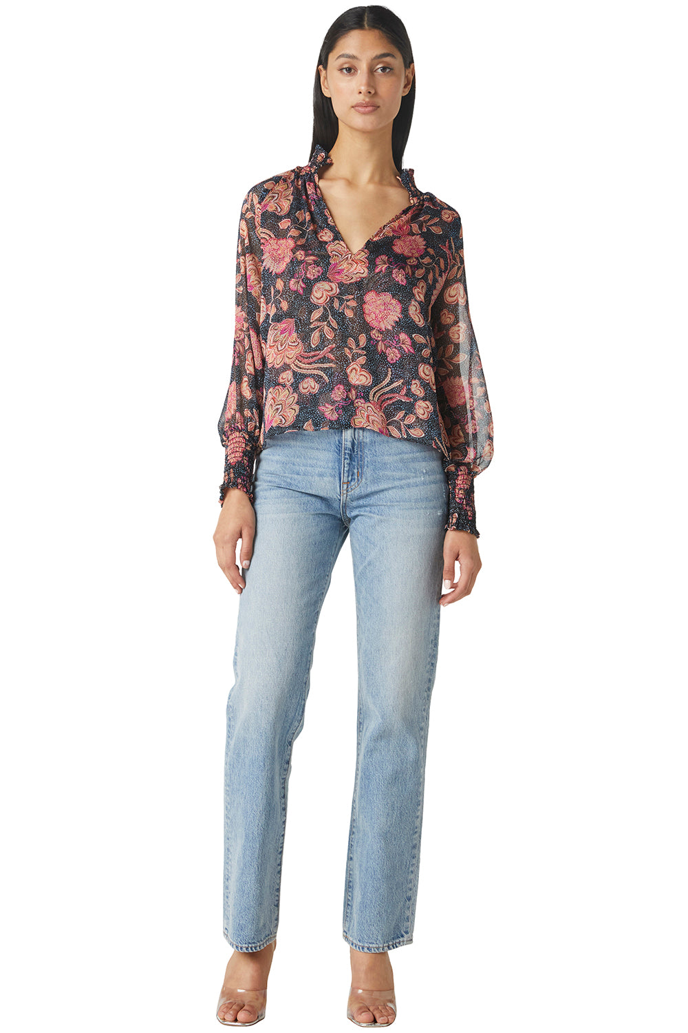 Alexis Top Flora Dot