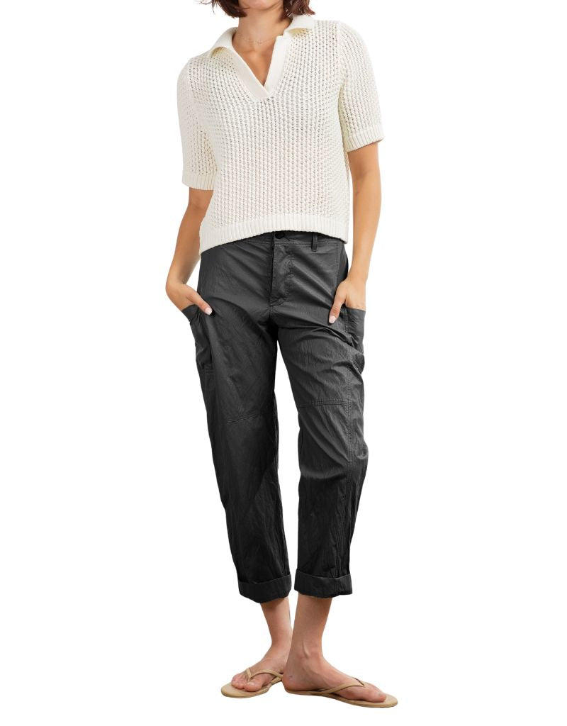 Torrance Pant in Faux Leather Black