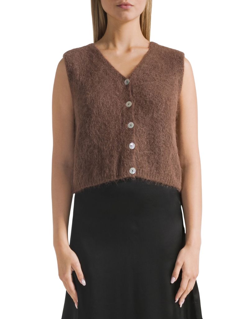 Telma Vest Light Cocoa