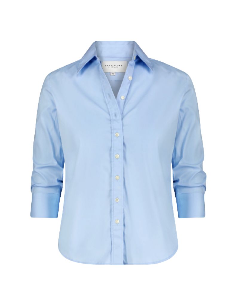 The 3/4 Sleeve Essentials Icon Shirt Blue Dawn