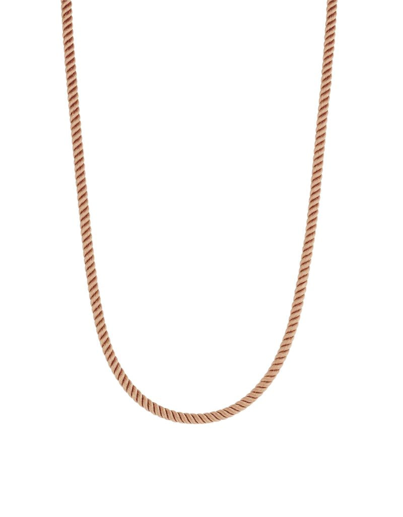Coco Silk Cord Necklace 15-17 Inch Sand