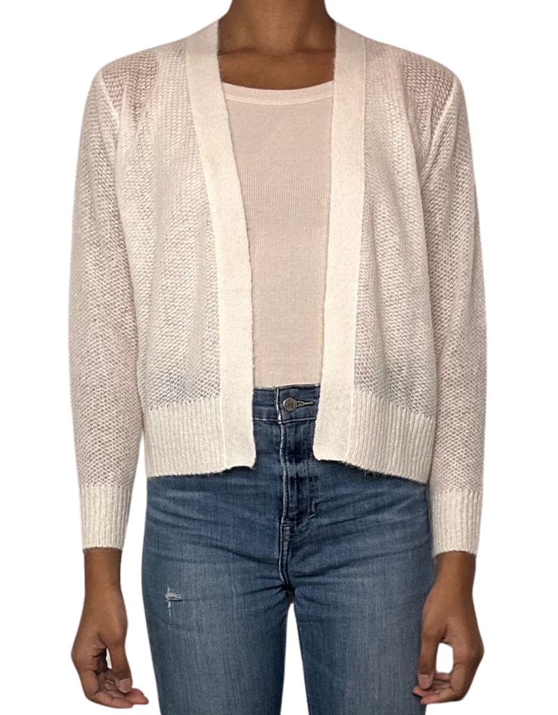 Open Cardigan Ivory R4498