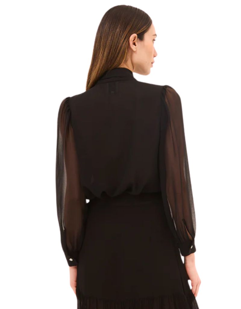 Velma Top Black Viscose